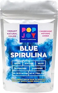 100% μπλε σκόνη SPIRULINA από POPJOY - Vibrant SUPERFOODS