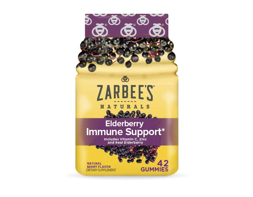 Zarbee's Adult Elder Immune Support Gummies, Berry 42ct