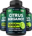 3 Pack Citrus Bergamot Extract 1000mg, συμπλήρωμα για την καρδιά, την υποστήριξη του ανοσοποιητικού συστήματος, και την υγιή γήρανση - Pure 360 Vegan κάψουλες