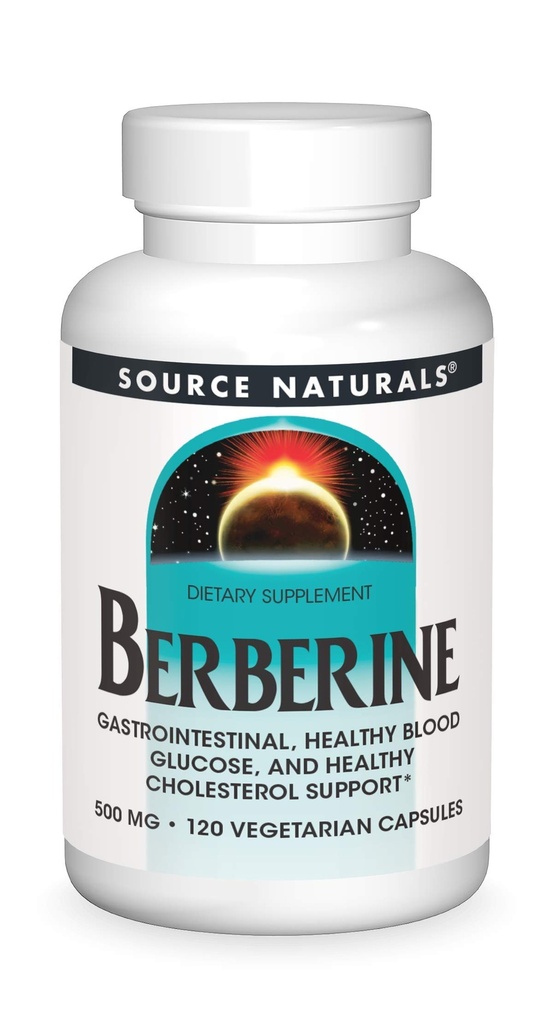 Source Naturals Καψάκιο Βερβερίνης Λαχανικό, για Γαστρεντερική Υποστήριξη* - 120 Καψάκια Χορτοφαγικής