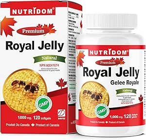 Nutridom Royal Jelly 1000 mg, 120 yumuşakgels (Bir Şişe)