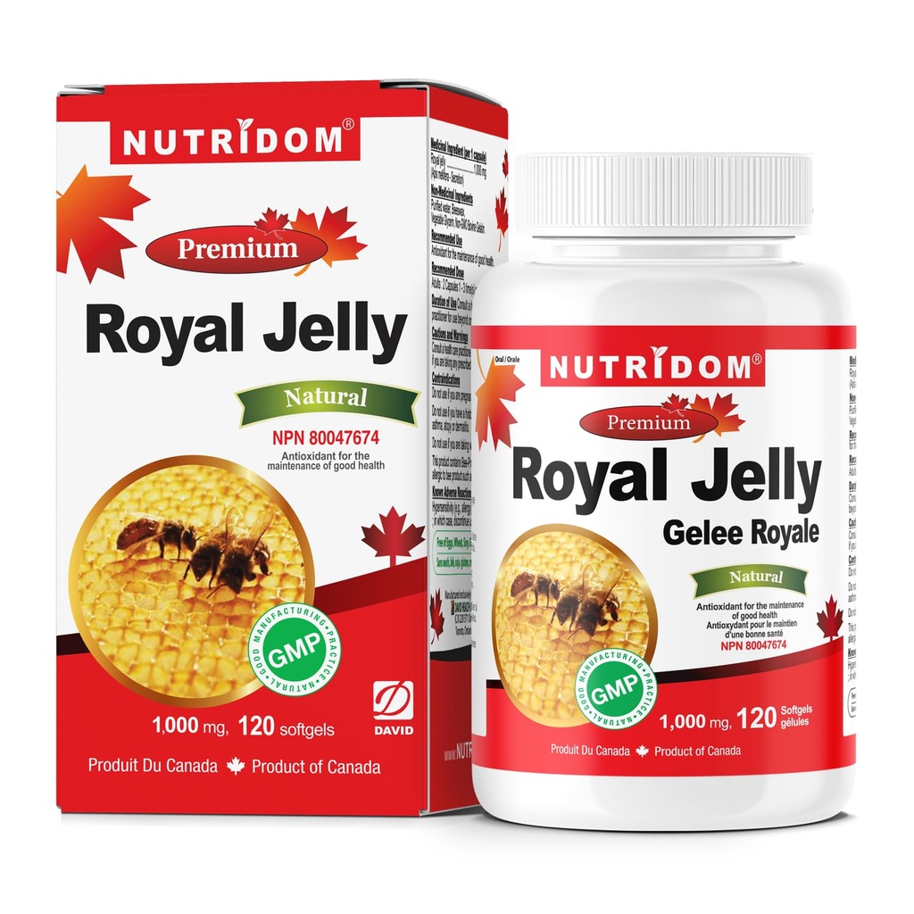 Nutridom Royal Jelly 1000mg, 120 softgels (Ένα μπουκάλι)