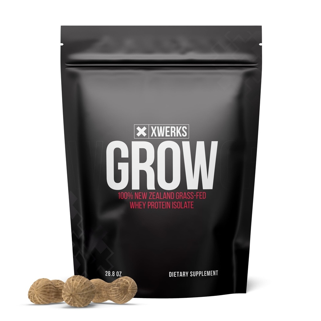 Xwerks Καλλιεργούν 100% New Zealand Grass Fed πρωτεΐνη ορού γάλακτος, 23g καθαρή απομονωμένη σκόνη πρωτεΐνης ανά υπηρεσία, όλα τα φυσικά Παλαιό και Κέτο φιλικό, χωρίς γλουτένη σόγια εύκολο να digest, φυστικοβούτυρο, 30 εξυπηρετούν