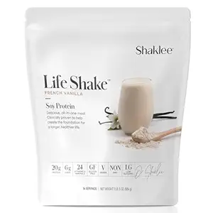 Shaklee Life ShakeTM Soy Protein Fransız Vanilla - 20g protein, 6g Fiber, 24 Vitamin & Minerals - Destekler Satiety & Sağlıklı Kilo - Non-GMO - 14 Hizmetler
