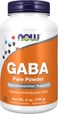 NOW Συμπληρώματα τροφίμων, GABA (Gamma-Aminobutyric Acid) σκόνη, υποστήριξη νευροδιαβιβαστών*, 6-Ounce