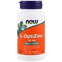 NOW Opti L- zinc, 30mg, 100 κάψουλες (πακέτο των 3)
