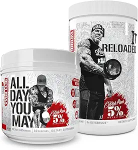 % 5 Beslenme Zengin Piana Log | Tüm Gün BCAA Toz + Öldür It Reloaded High-Stim Pre-Workout (Fruit Punch)