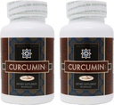 2-Pack Κουρκουμίνη Longvida από Nutrivene (500 mg, 60 κάψουλες)