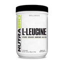 NutraBio 100% Pure L-Leucine - Kas Kurtarma ve Destek - Doğal Fermented Free Form Amino Asit - Vegan, Non-GMO, Gluten Free - (500 Grams)