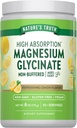 Doğanın Gerçek Magnezyum Glycinate Toz | 6 oz | Lemon Flavor | High Abors | Vegan, Non-GMO, Gluten Free Supplement Supplement Supplement
