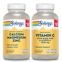 SOLARAYAL Magnezyum çinko ve Timed Release C - Bone Health, Immune Support Sche, 1000 mguba, 500 mg Magnezyum, 1000 mg Vitamin C Supplement, Vegan, 60-Day Garanti, 275 VegCaps Her Şey