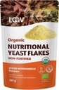 LOOV Organik Tanımlanmamış Beslenme Yeast Flakes - Vegan, Gluten Free, Non-GMO Unforated Nooch - Good Source of Natural B-Vitamins - NoEDIT Salt or Sugar - Resealable Bag, 8 Ounces (227 Grams)