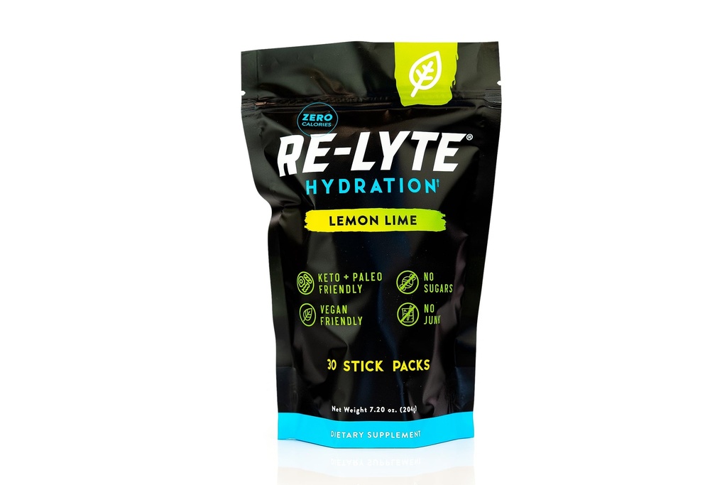 REDMOND Re-Lyte Electrolyte Drink Toz Mix (Lemon Lime), 30 Stick Packs