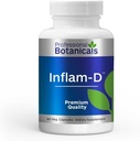 Profesyonel Botanikler INFLAM-D Advance Joint & Muscle Health Supplement, Non-GMO, Vegan – 60 Capsules