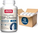 Jarrow Formulas Citicoline CDP Choline 250 MG, CDP Choline Supplement Supports Brain Health, Performance and Memory, 60 Capsules, Up to a 60 Day Supply (Pack of 12)