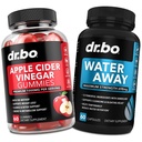 DR. BO ACV Gummys & Water Away Pills - 1000MG Apple Cider Vinegar Gummies & Water Reservation Diuretics for Digestion, Gut Health, Stomach Bloating & Leg Swelling
