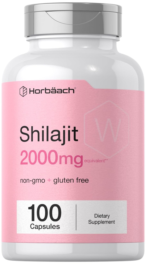Horbaach Shilajit for Women | 100 Capsules | with Fulvic Acid | Non GMO & Gluten Free Supplement