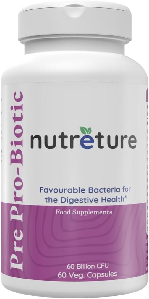 60 Billion probiotics for Men | 60 Capsules Mens probiotic Supplement | prebiotics for Gut Health | probiotics for Digestive Health