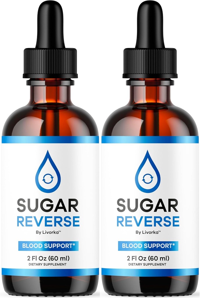 (2 Pack) Şeker Ters - Sugar Ters Drops, Sugar Ters Drops Yorumlar, Sugarverse Drops Resmi Sıvı Supplement Desteği, SugarReverse Drop, 2 Şişe için 2 Ay