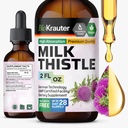 BIO KRAUTER Süt Butle Liquid Drops - Süt Butle Silymarin Liver Support Supplement - Alkol & Sugar Free Tincture for Liver Cleanse Detox - 2 Fl. Oz.
