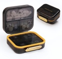 Bexeen Tıp Pill Organizer Seyahat Cute Pill Konteyner Küçük Pill Box For Purse Mini Pill Case Portatif Vitamin Sahibi Organize Kombine Seyahat Boyut İlaçları Günlük Pocket Eczanesi için Tamamlayıcı