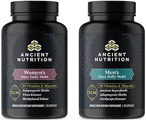 Αρχαίας Διατροφής Mutlivitamin Ανδρικές Κάποτε ημερήσιες κάψουλες, 30 Count + Multivitamin Women's Once Daily Κάψουλες, 30 Count