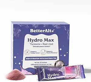 Better Alt Hydromax Hızlı Hydration Electrolyte Toz Paketleri, Sour Candy, Hydration Drink with Quick Absorbstion, 30 Single-Serving Toz Paketleri