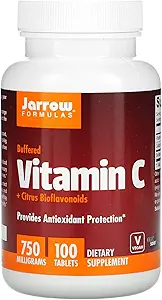 Jarrow Formulas C + Citrus Bioflavonoids, Diyetsel Supplement Antioksi Koruma, 750 mg, 100 Tablets