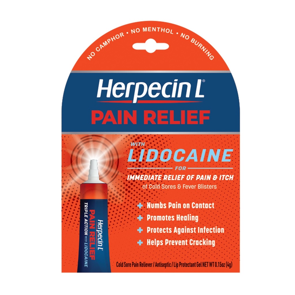 Herpecin-L Ağrı Soğuk Sores ve Ateş Fırkaları Tedavisi, Lidoka, numbs Ağrı ve Itch, Enfeksiyona Karşı Korumak, 0.15 oz