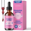 JoySpring Immune Drops - Kids Immune Support Liquid Supplement (2 fl oz) - Echinacea, Elderberry, Oregon Grape Root, Orange Peel, Vitamins A, B6, C - Φυσικό Σύστημα Υποστήριξης για Παιδιά & Ενήλικες