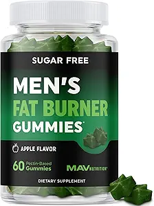 Erkeklerin Fat Burner Gummies for Kilo Kaybı | Green Tea, Green Coffee Bean, Garcinia Cambogia & Ketones | Belly Fat Burner for Men Kilo Kaybı için | Apple Flavored, Pectin-Based | 60 Gummies