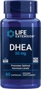 Life Extension DHEA 50 mg - Hormon Balance Supplement, Memory, Muscle Mass and Bone Mechanic Support, Sağlıklı Seks Drive, Gluten-Free, Non-GMO, 60 Capsules