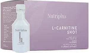 FARMASi Nutriplus Portioned Drink - L-Carnitine, 50 ml (12 adet) - Enerji Desteği, Metabolism Boost, Advanceds Endurance, Daily Drink, Supplements Endurance, Daily Drink, Supplements