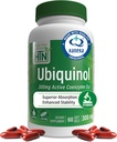 Sağlık Thru Beslenme Ubiquinol 300 mg 60 Softgels As Kaneka QH Azaltıd CoQ-10 | Stabilized - 3rd Party Tested | Geliştirilmiş Bioavailability | Cardiovascular & Mitonochdria Function Support | Non-GMO