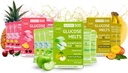 Γλυκόζη SOS Λιωμένα με σκόνη δεξτρόζης Φυσικό πουρέ φρούτων Ζάχαρη, όπως καρτέλες γλυκόζης, Ταμπλέτες ταχείας δράσης που λιώνουν με 15 Ατομικές 15g Μερίδες 3 Διαφορετικές Γεύσεις