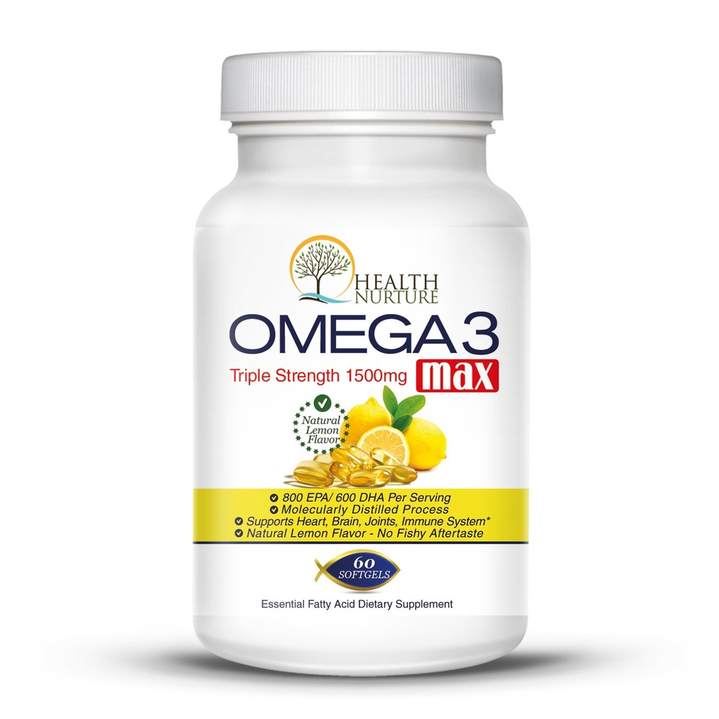 Balık Yağı Omega-3 En Güçlü 1500 mg (800 EPA/600 Dha) İlaç Sınıf Balık Yağı