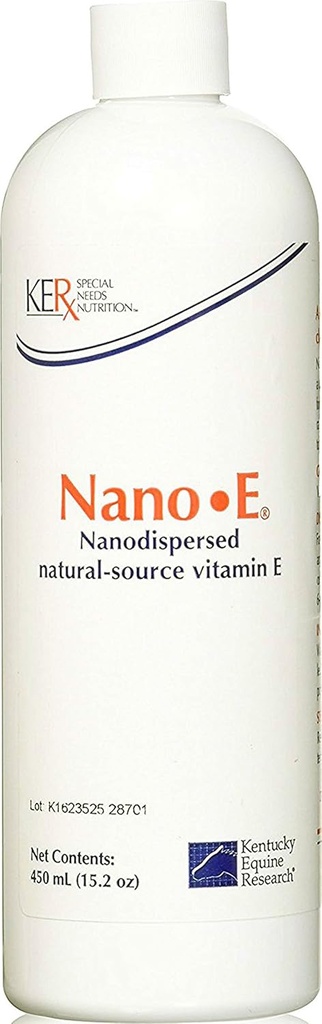Kentuckyne Equi Research Nano -E: Doğal Kaynak Vitamini Atlar için Antioksit, 450 mL
