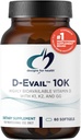 Σχεδιασμός για Υγεία D-Evail 10K - 10. 000 IU συμπλήρωμα βιταμίνης D με βιταμίνη K (K1, K2 ως MK-4) + GG - Οστό, Καρδιαγγειακή + Ανοσολογική Υποστήριξη - Βελτιωμένη βιοδιαθεσιμότητα Βιταμίνη D3 (60 Softgels)