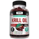Kaya Naturals - Antarktika Krill Oil 500mg with Omega 3, EPA, DHA, Phospholipids & Astaxanthin Supplement - Brain & Health Vitamin - Anti Aging Supplement - 30 Count Softgels
