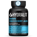 Rave Recovery Aid Vitamins After Party Relief Pills Music Festival Aksesuarları Rave Essentials 5-HTP Supplement Electrolytes Hydration Better Mornings Serotonin Energy Hangover 120 Capsules Serotonin Energy Hangover 120 Capsules