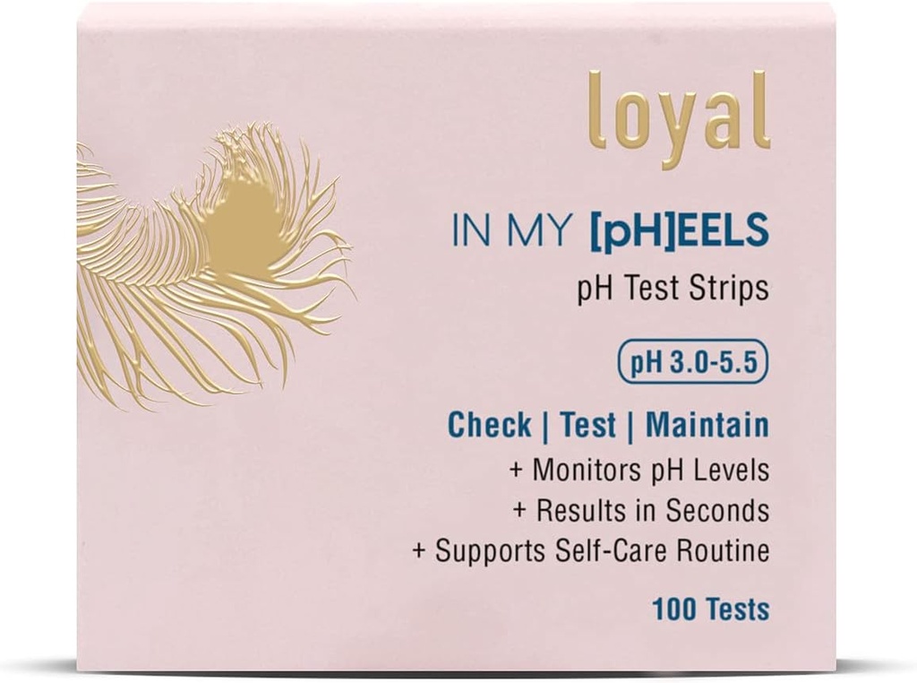 Loyal in My [PH] EELS Feminine pH Test Strips 35.5 | Monitors pH Seviyeleri | İkincilerde Sonuçlar | Destekler Self-Care Routine (100 Testler)