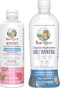 MaryRuth's Women's Multivitamin + Hair Growth Liposomal (Peach) & Liquid Nighttime Multimineral (Coconut, 15oz) | Clean Label Project Verified® | Vegan | Beauty, Bedtime Routine, & Overall Health