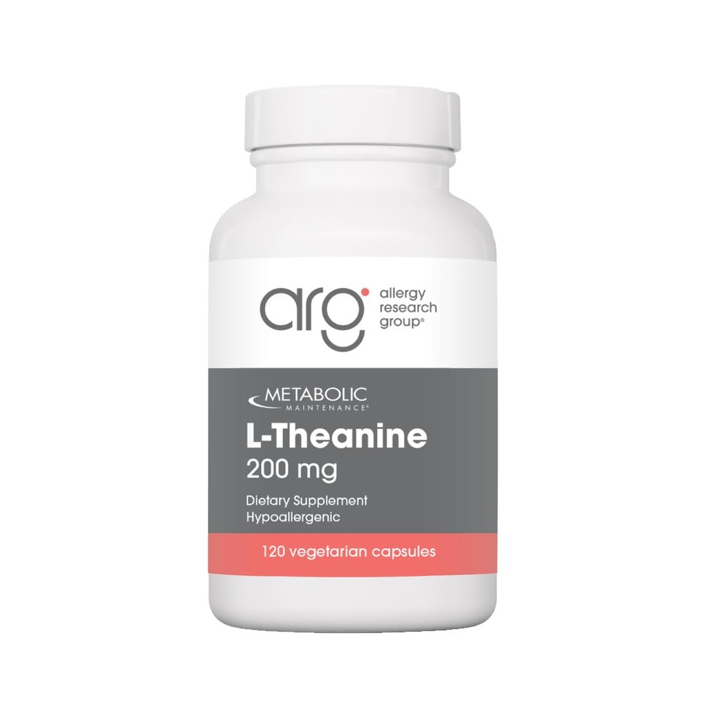 Metabolic Bakım L-Theanine - 200 mg Suntheanine Vegan Amino asit Supplement - Destek Mood, Focus + Azaltılı Stres Yanıtı (120 Capsules)