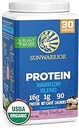 Sunwarrior Vegan Organik Protein Toz Plant-Based | BCAA Amino Asits Hemp Seed Soy Free Dairy Free Gluten Free Stics Non-GMO | Berry 30 Hizmetler | Savaşçı Ş