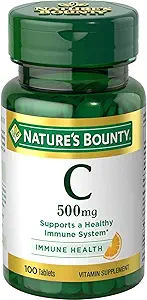Nature's Bounty Vitamin C 500 mg Tabletleri 100 ea (Pack of 2)