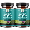 Natures Craft Liver Cleanse Detox & Tamir 2 Pack Sche - Herbal Liver Support Milk Thistle Supplement - Silymarin Milk Butle Supplements with Dandelion Root, Choline, Beetroot & Artichoke Tür