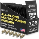 Erkekler için Multivitaminler - Enerji ve Focus için tek bir pakette, Ruh Performansı ve Sağlık için Mens Vitaminleri, Tongkat Ali, Shilijit, C, B3, B1, A, B12, 30 Pkk