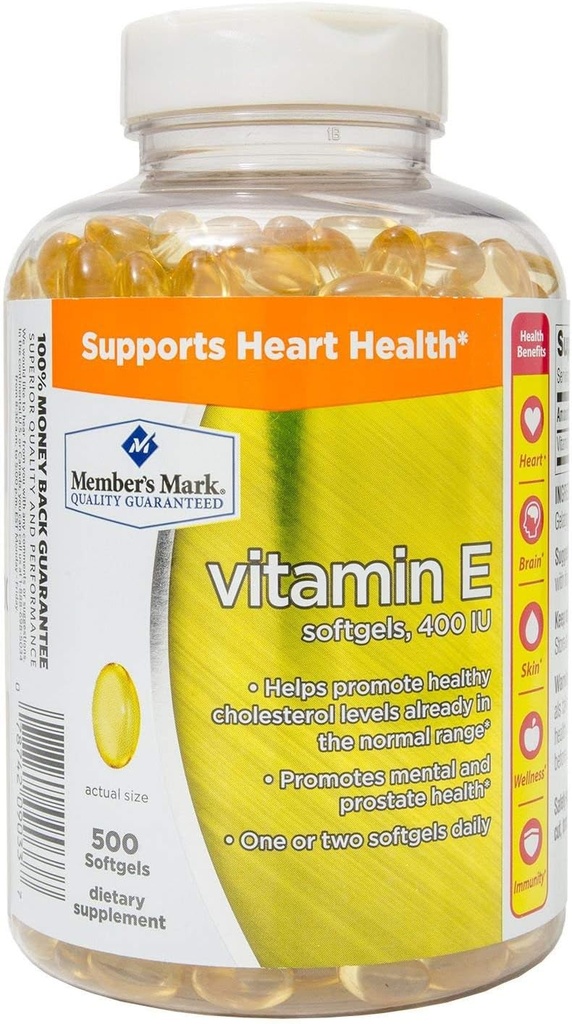 Üye Mark Vitamin E 400 İ Diyet Supplement (500 Kont)