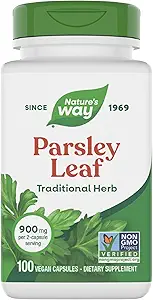 Nature's Way Premium Herbal Parsley Leaf, 100 Vegan Capsules