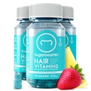 SugarBearPro Hair Vitamin Gummy 3 Month Supply Extra Strength Biotin 6000mcg, Growth for Men & Women, Vegan Vitamin B12, MSM, Inositol, Omega 3, Elderberry, Certified Kosher, Halal, Cruelty-Free